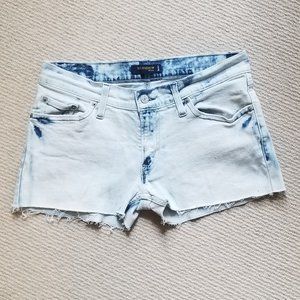 Levi's Too Superlow 524 Denim Acid-wash Shorts
